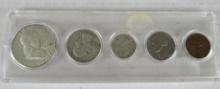 1958-D US Silver Mint Set in Whitman Holder