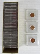 Collector Box (32) 1960 - 1970 US Lincoln Cent Pennies .01 w/ Proofs