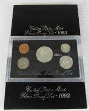 Lot (2) 1992 US Silver (Black Box) Proof Sets MIB
