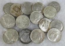 Lot (15) 1964 Silver Kennedy Half Dollars ($7.50 Face)