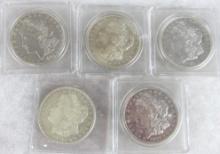Lot (5) 1921 Morgan Silver Dollars