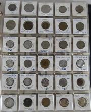 Estate Lot (140) Assorted Vintage Foreign Coins w/ Silver