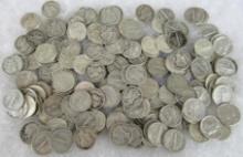 Lot (150) Mixed Date Silver Mercury Dimes (15.00 Face Value)