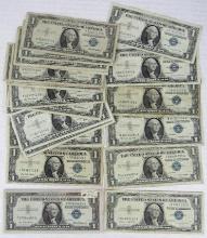 Lot (22) 1957 Series $1 Silver Certificate Notes