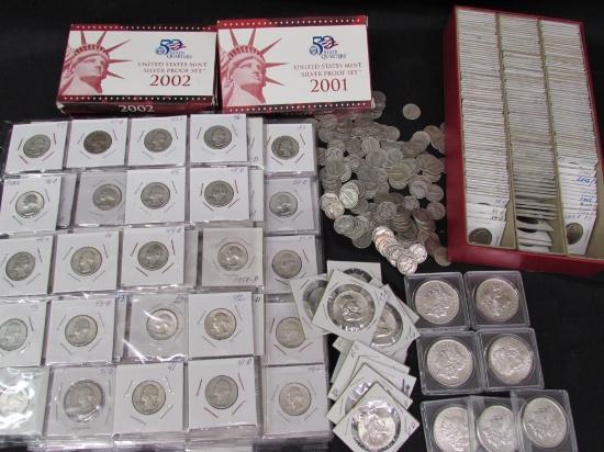 Large Coin Auction- Silver, Gold, Large Lots++