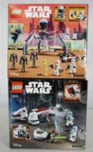 Lot (2) NOS Sealed Lego Star Wars Sets. #75372 & #75378