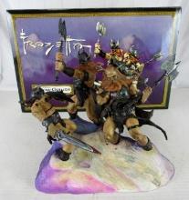 Amazing Frank Frazetta's "Snow Giants" Statue New Ltd 1000 By ReelArt Studios MIB