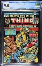 Marvel Two-In-One #4 (1974) Bronze Age Captain America CGC 9.0