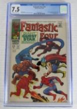 Fantastic Four #73 (1968) Silver Age Avengers/ Spider-Man CGC 7.5