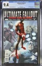 Ultimate Fallout #4 (2011) key 1st Print/ 1st Miles Morales! CGC 9.4