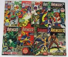Avengers Silver Age Lot #21, 34, 35, 45, 54, 56, 60, 65, 70, 89