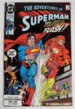 Adventures of Superman #463 (1990) Key Flash Race Issue