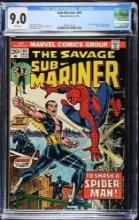 Sub-Mariner #69 (1974) Bronze Age Classic Spider-Man Appearance CGC 9.0
