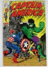 Captain America #110 (1969) Silver Key/ Iconic Hulk Cover Steranko