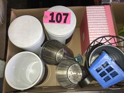 Boc of ceramic utensil holders & others