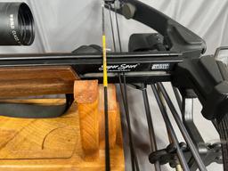 Horton Super Sport crossbow w/ Tasco 4x44 scope & (6) Horton XX75LS2 light