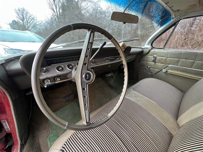 1962 Chevy Impala, 2 door, 283/327 engine, 96,612 miles, comes with original tires & rims