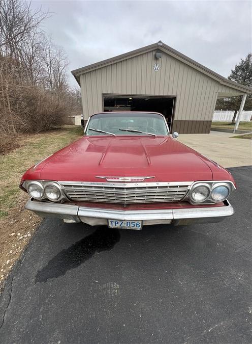 1962 Chevy Impala, 2 door, 283/327 engine, 96,612 miles, comes with original tires & rims