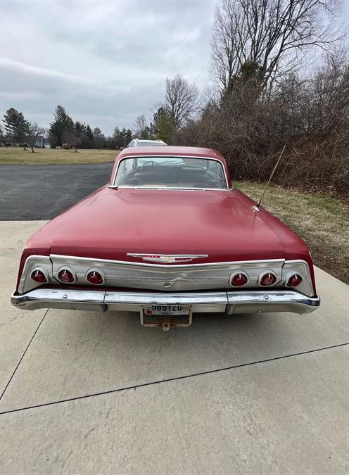 1962 Chevy Impala, 2 door, 283/327 engine, 96,612 miles, comes with original tires & rims