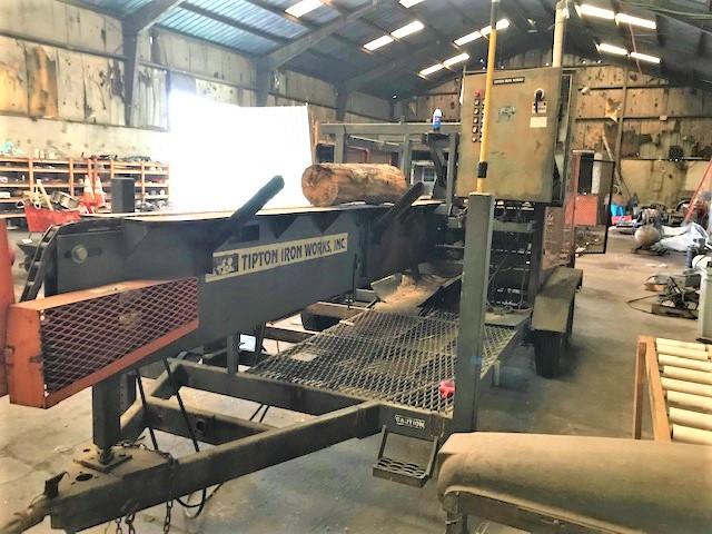 Tipton Iron Works transportable tandem axle, portable saw mill