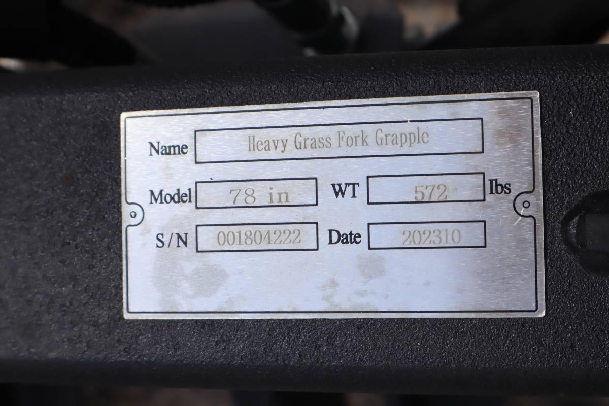 Great Bear 78" Heavy Grass Fork Grapple (Unused)