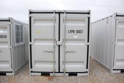 8'x6 1/2' Conex Box w/Dbl Door/Side Door/Window (Unused)