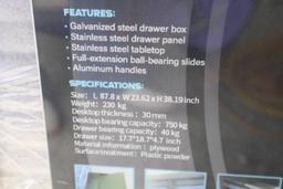 Chery Ind. Steelman 7' 20-Drawer SS Workbench (Unused)