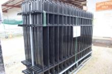 Diggit Wrought Iron Site Fence (22 Panels/23 Posts) (Unused)