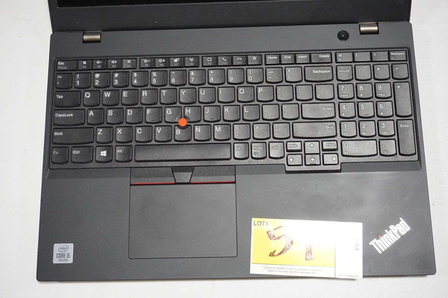 Lenovo ThinkPad L15 10th Gen Intel i5 Laptop (Ser#PF2386XN)