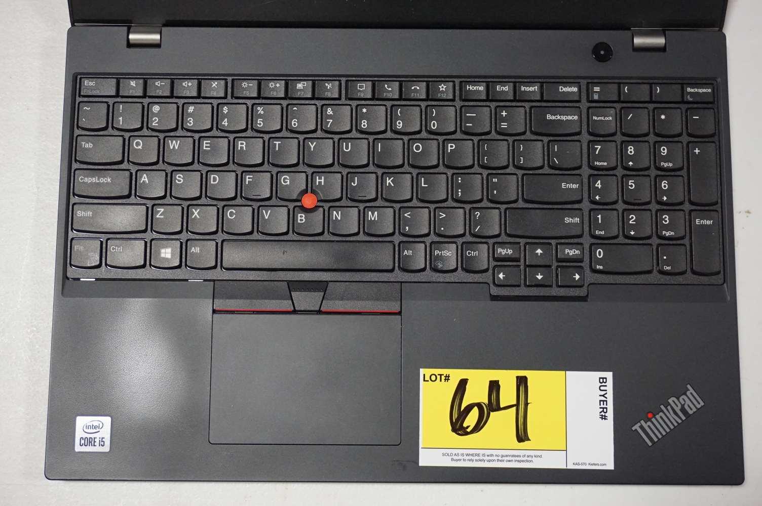 Lenovo ThinkPad L15 Intel i5 Laptop (Ser#PF2VLNTW)