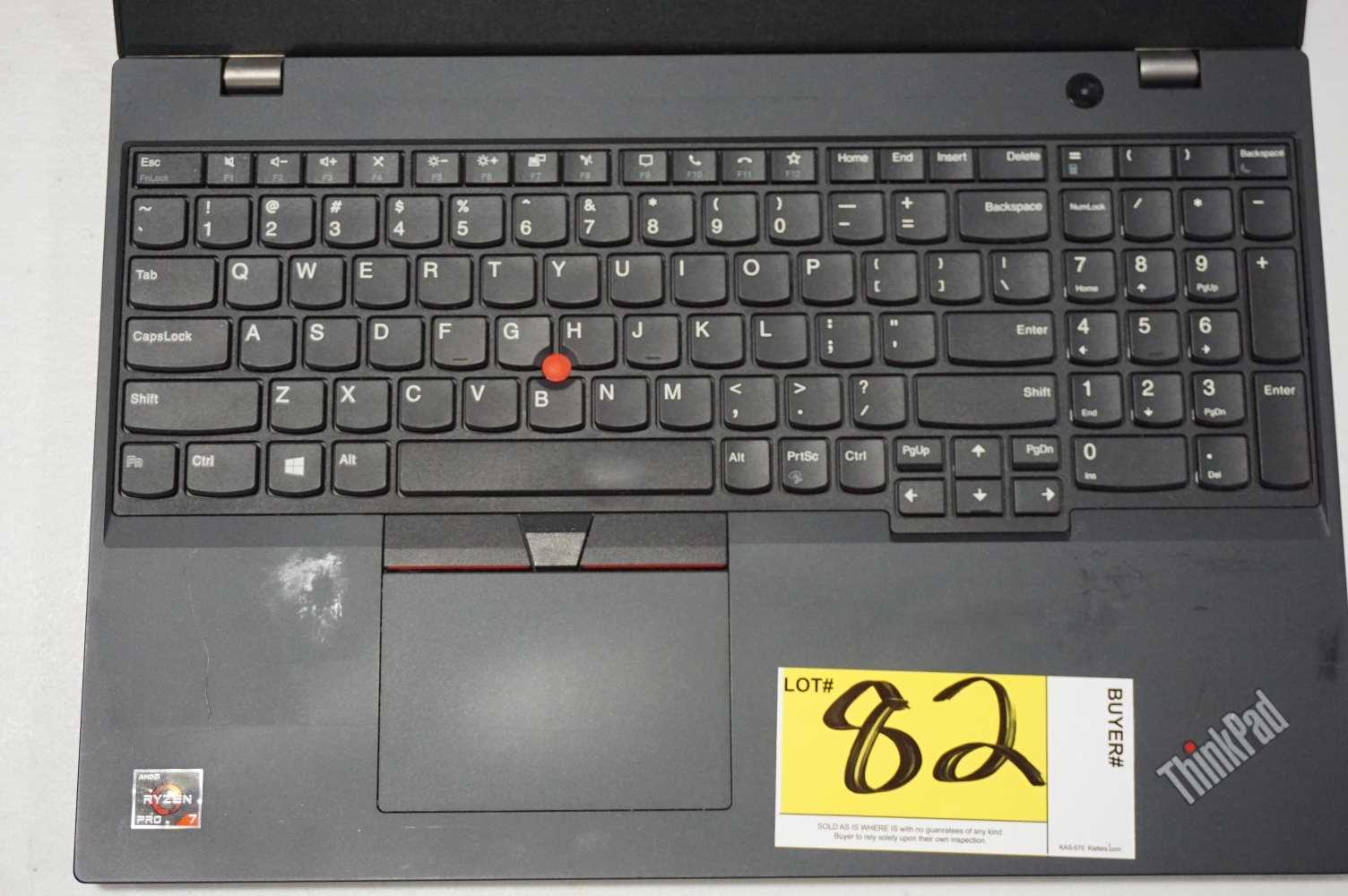 Lenovo L15 Pro 7 ThinkPad Laptop (Ser#PF34GXG6)