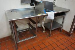 Stainless Steel Table with Sink