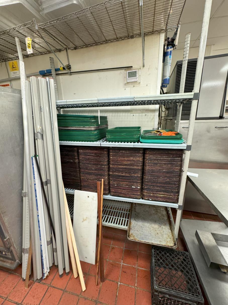 4-Shelf Rack with Pans