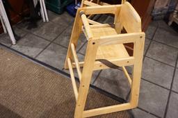 Wooden High Chairs (3)