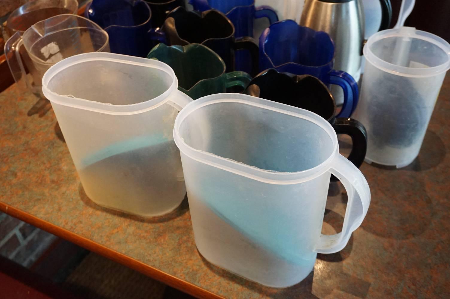 Assorted Plastic Pitchers