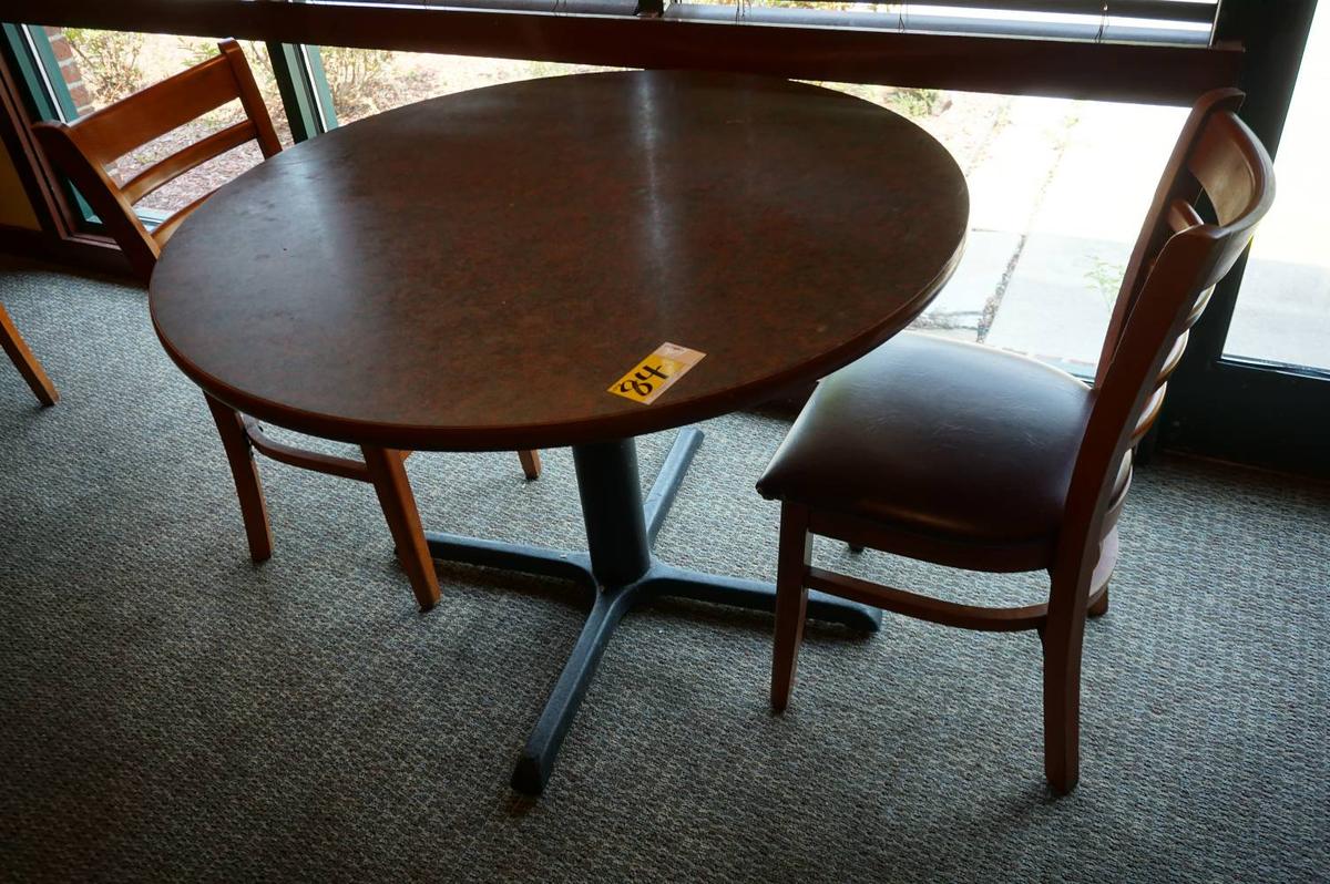 Round Dining Table with 2 Chairs