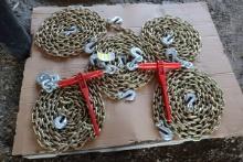 Great Bear Chain w/Hooks and Ratchet Binders (Unused)