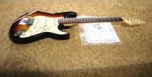 Crescent Electric Guitar signed by Peter Noone