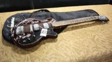 Harmony Electric Guitar signed by Various Artists
