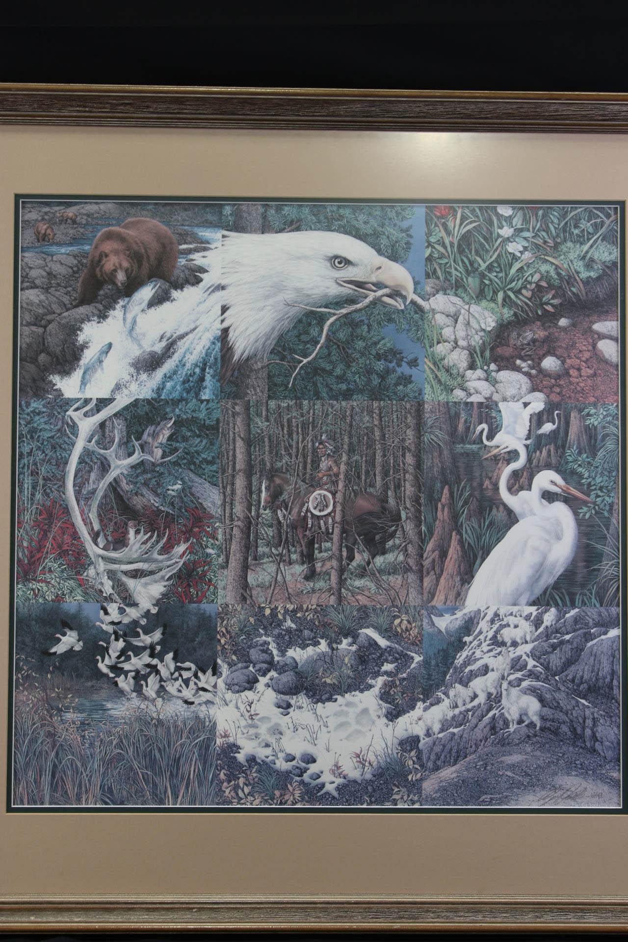 BEV DOOLITTLE INSIDE CIRCLE SIGNED LIMITED ED.