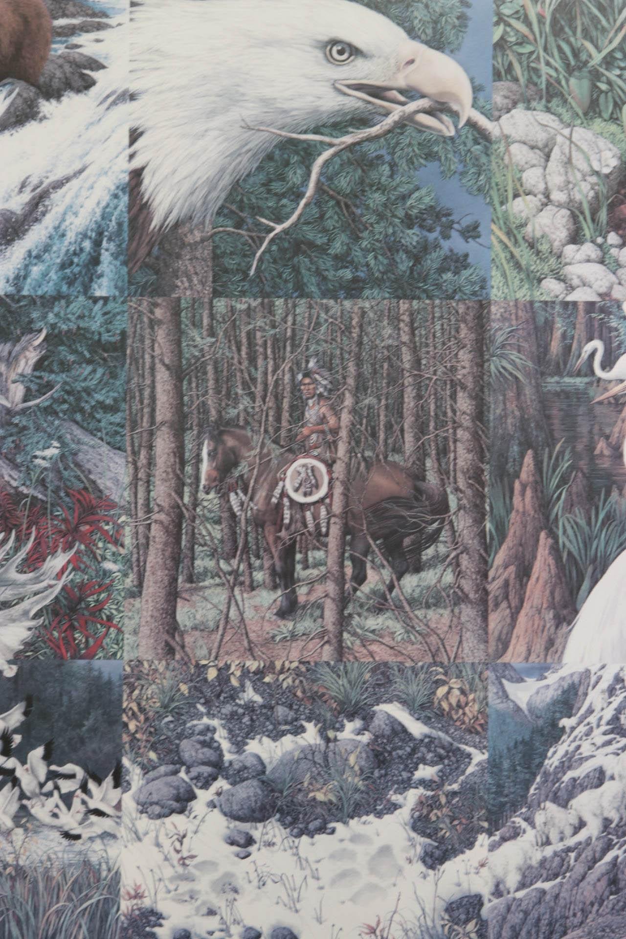 BEV DOOLITTLE INSIDE CIRCLE SIGNED LIMITED ED.