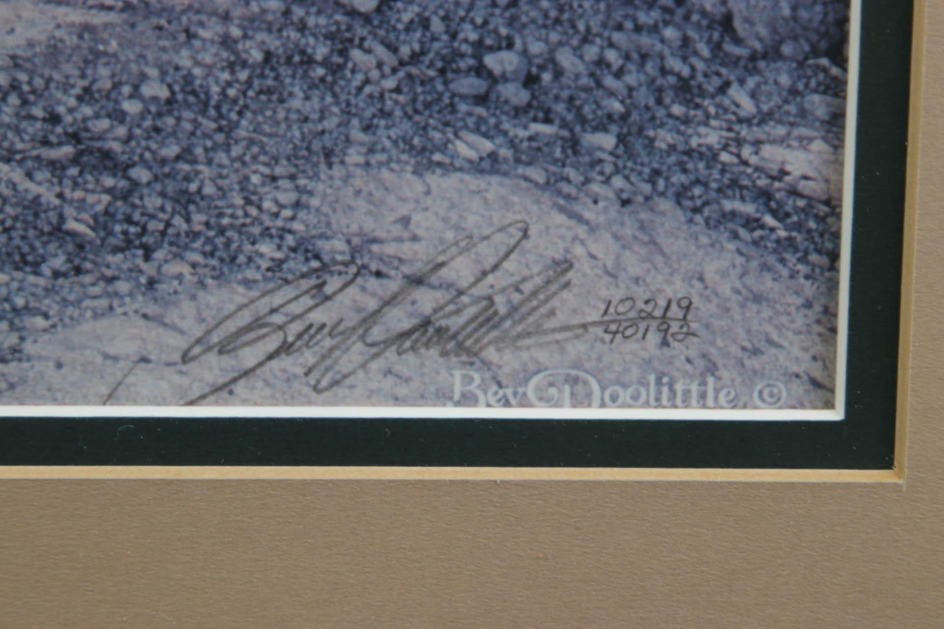 BEV DOOLITTLE INSIDE CIRCLE SIGNED LIMITED ED.