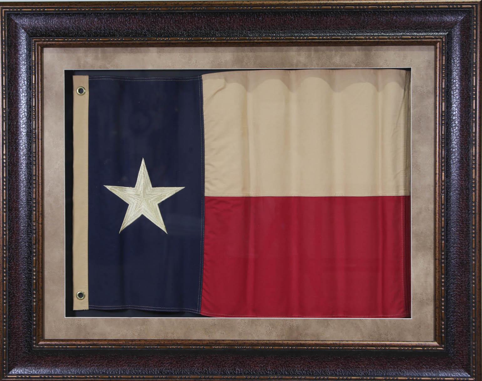 FRAMED WAVY TEXAS FLAG
