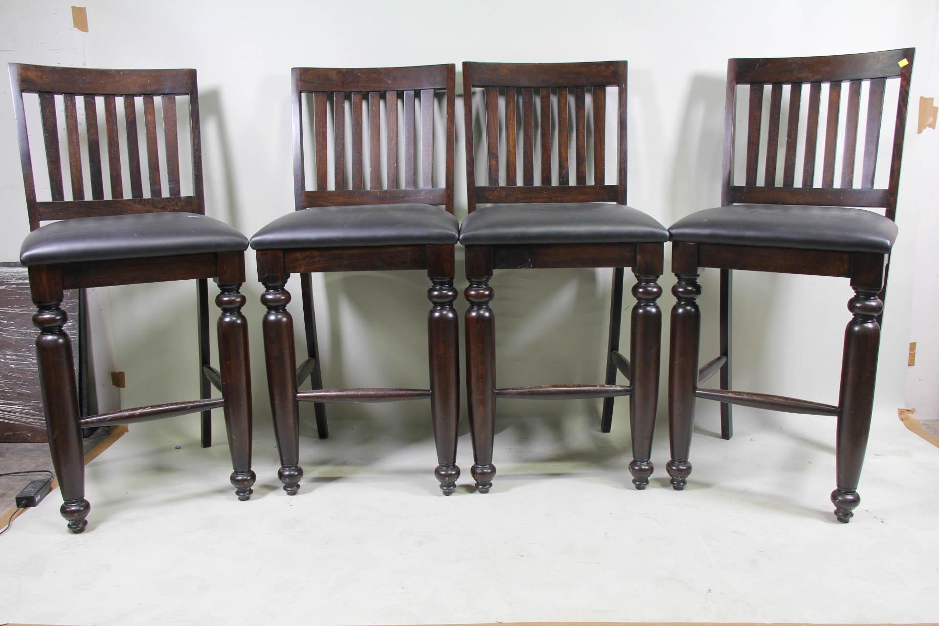 SET OF FIVE CONTEMPORARY BAR STOOLS