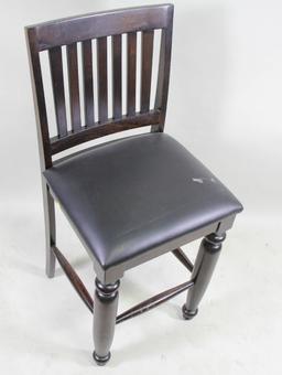SET OF FIVE CONTEMPORARY BAR STOOLS