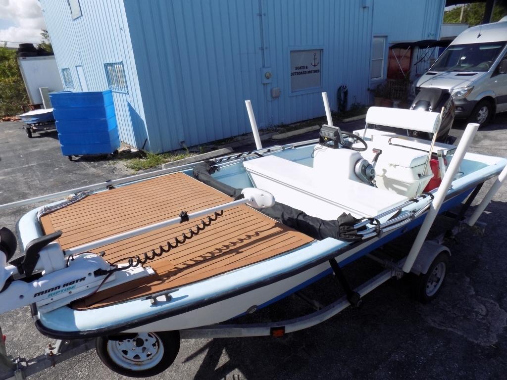 1989 CAROLINA SKIFF JLX14 W/ 2013 40 MERC 4S & TRL