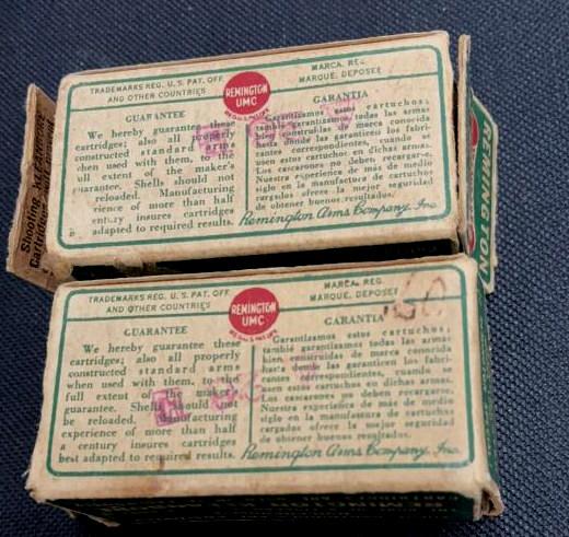 2 BOXES/50 REMINGTON .22 WIN. RIM FIRE MODEL 1890