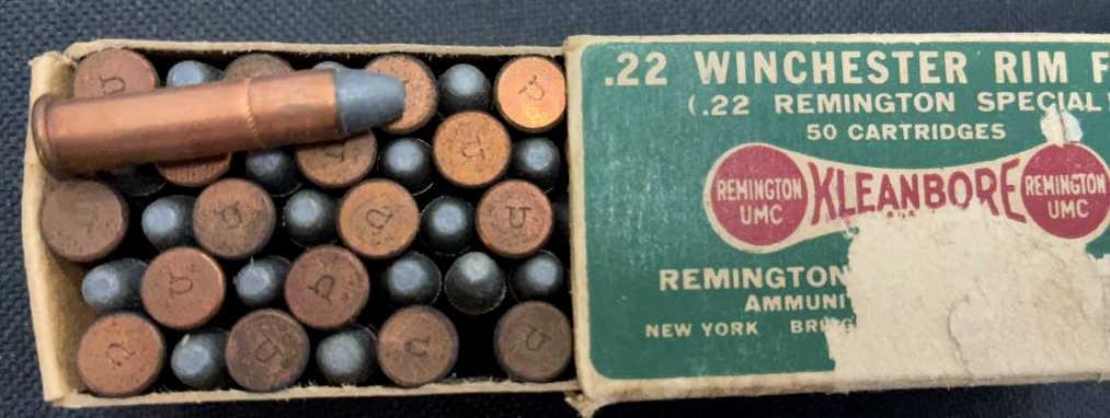 2 BOXES/50 REMINGTON .22 WIN. RIM FIRE MODEL 1890