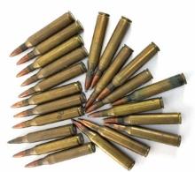 22 ROUNDS 30-06 AMMUNITION SOME WWII