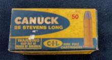 BOX/50 VINTAGE CANUK 25 STEVENS LONG 65 GR.